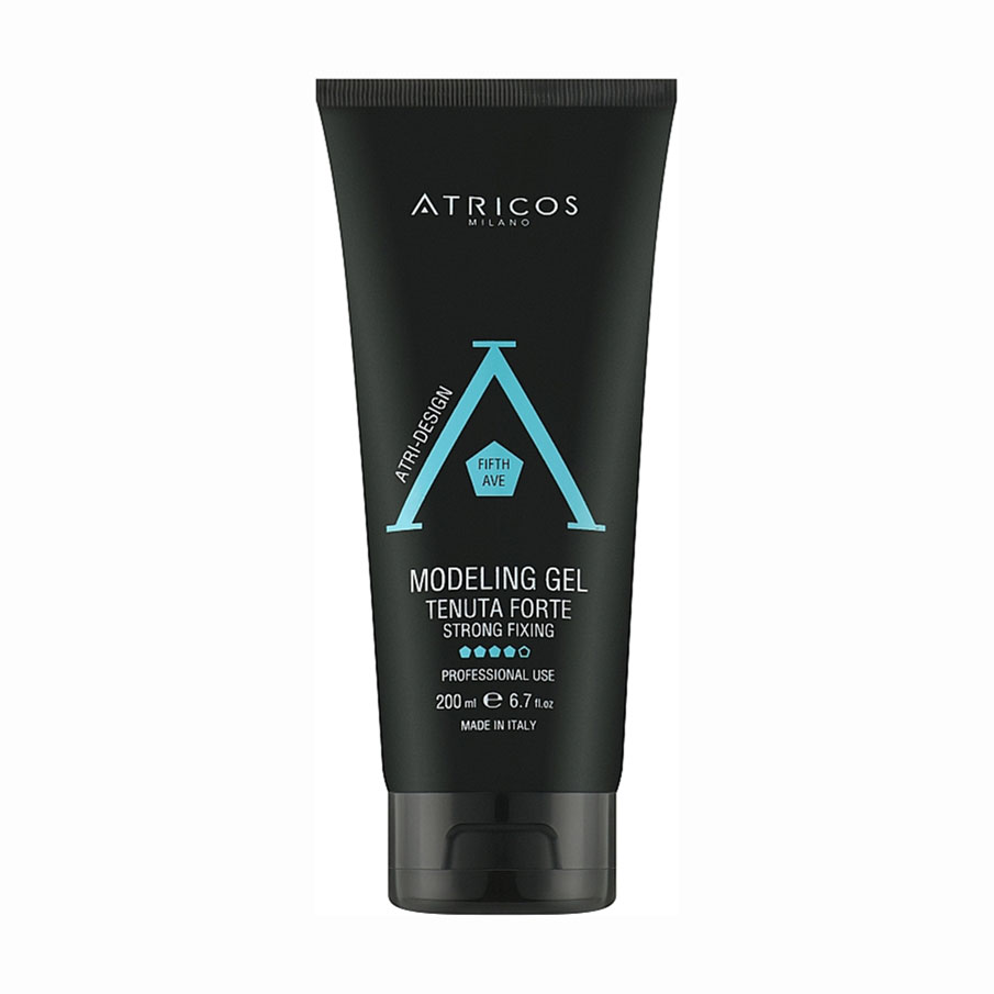 Моделювальний гель для волосся Atricos Milano Atri-Design Fifth Ave Modeling Gel сильна фіксація, 200 мл